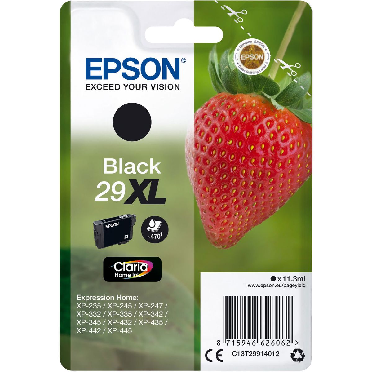 Epson 29XL blækpatron black