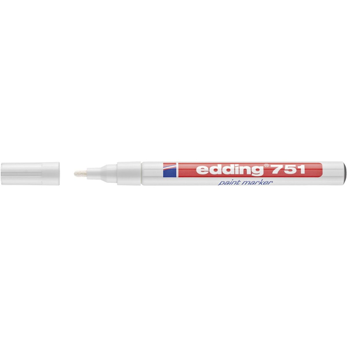 Edding 751F paintmarker 1-2mm hvid