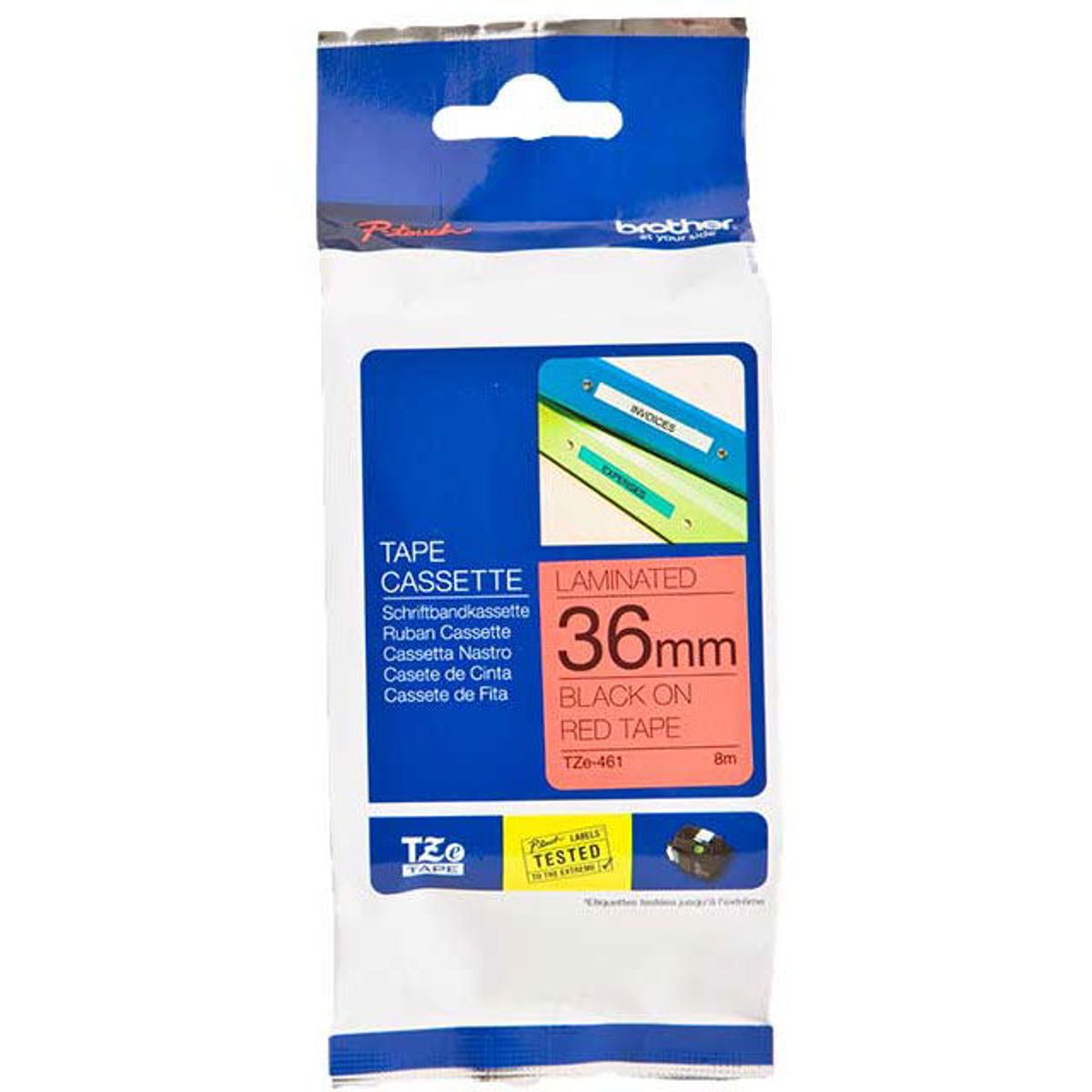 Brother TZe-tape TZE461 sort;rod 36 mm x 8 m