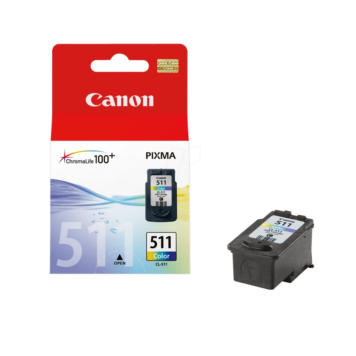 Canon CL-511 3-i-1 Farve Blækpatron, 250 sider