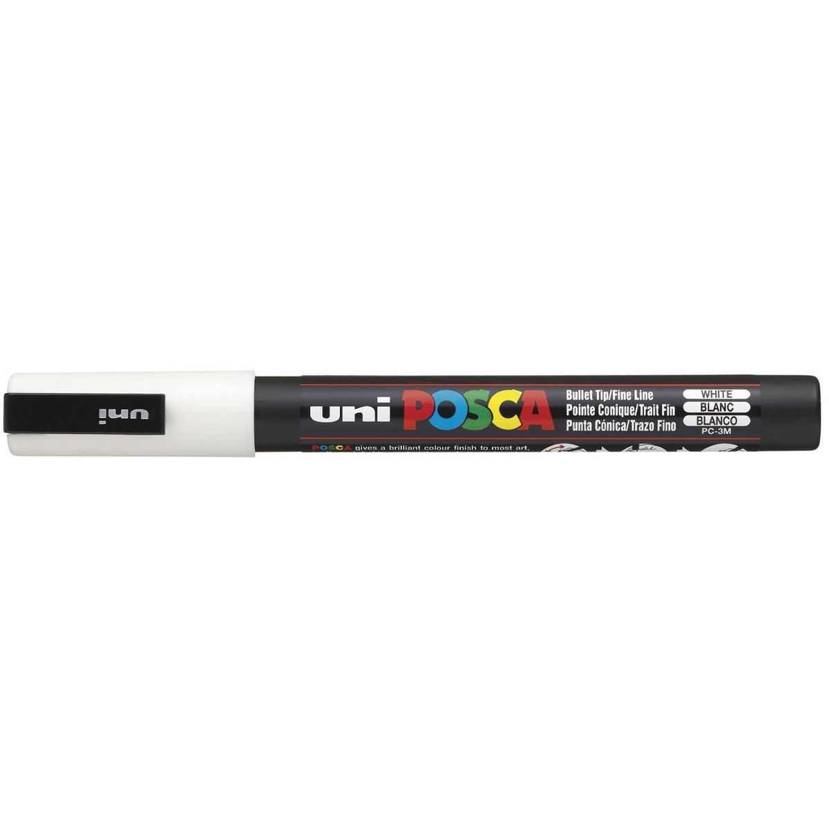 Uni Posca 3M marker 1,3mm hvid