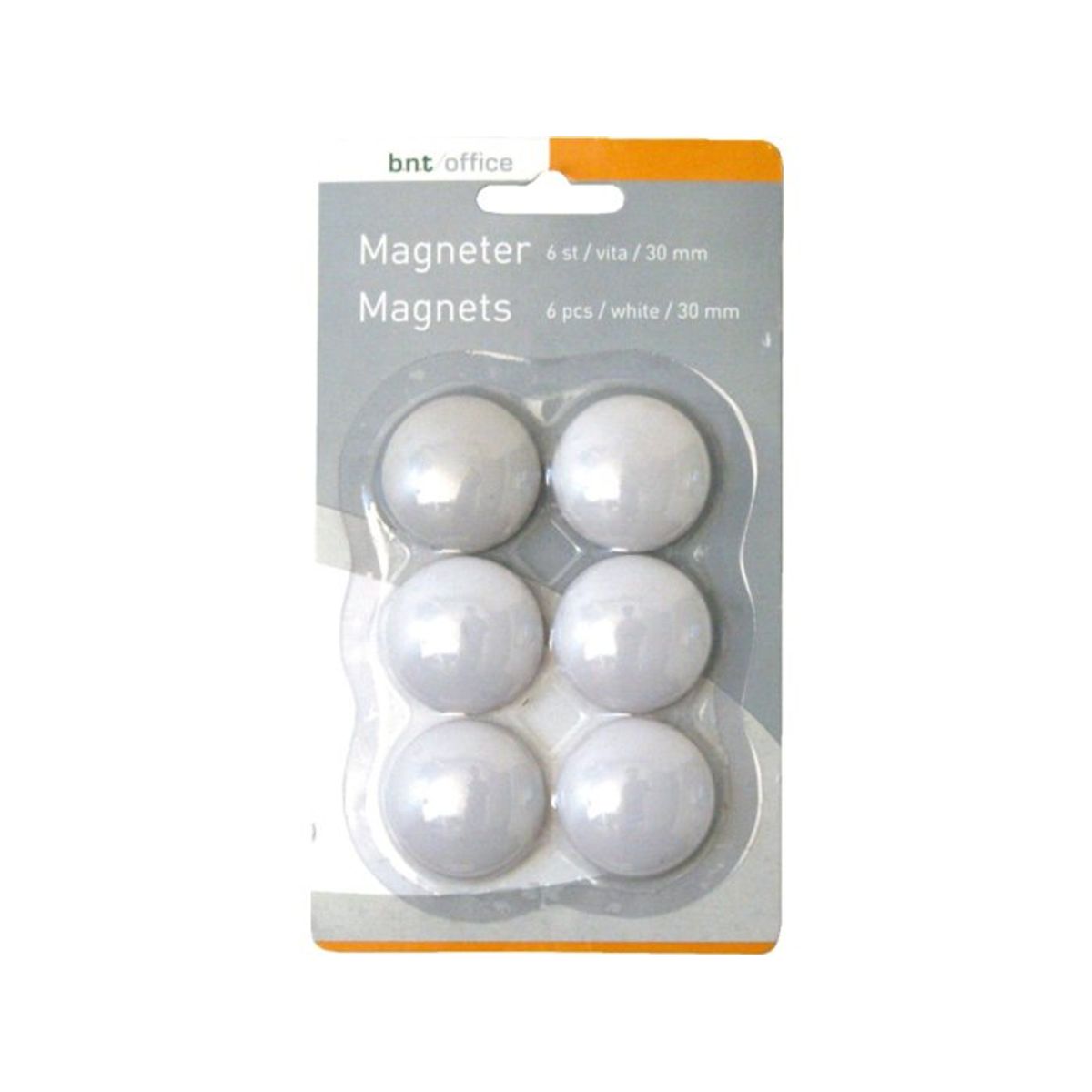 BNT magneter hvid Diameter:30 mm