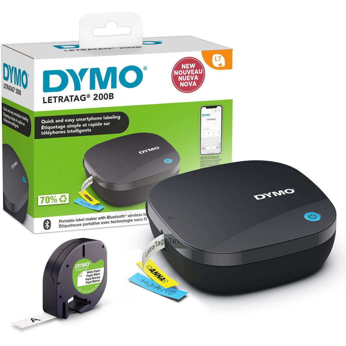 Dymo LetraTag 200B labelprinter Bluetooth sort