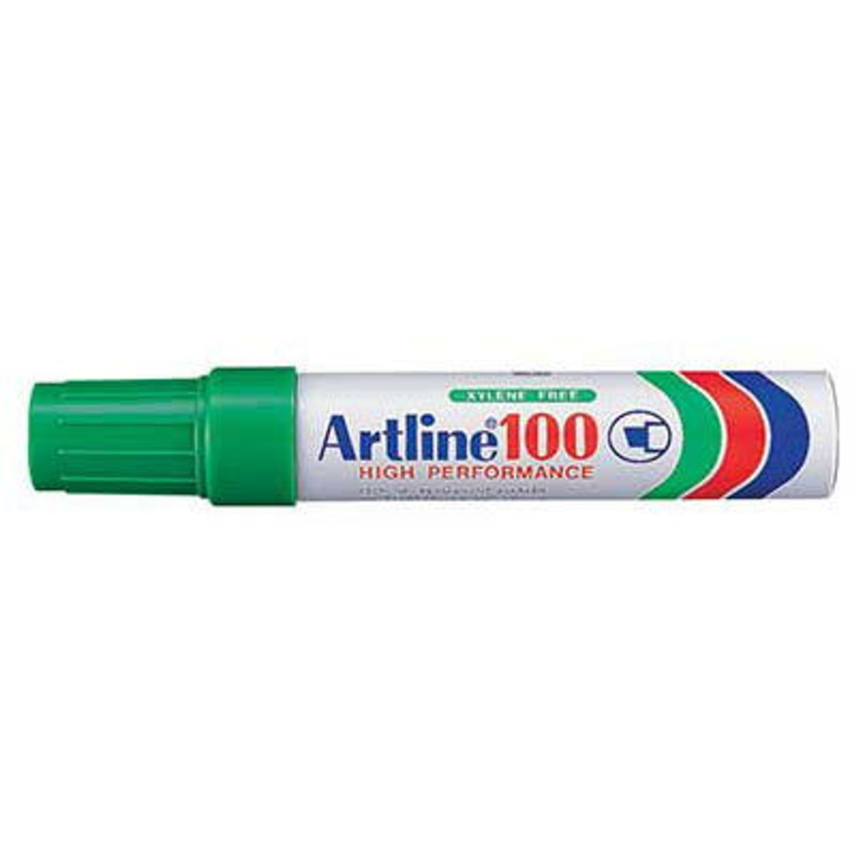 Artline 100 marker 12mm grøn