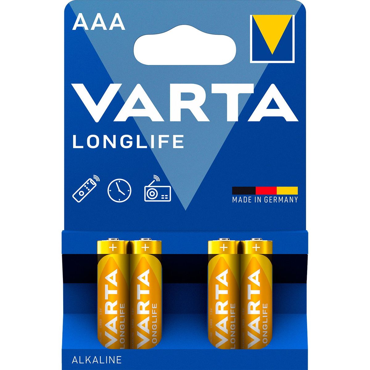 VARTA LONGLIFE AAA-batterier LR03 4 stk