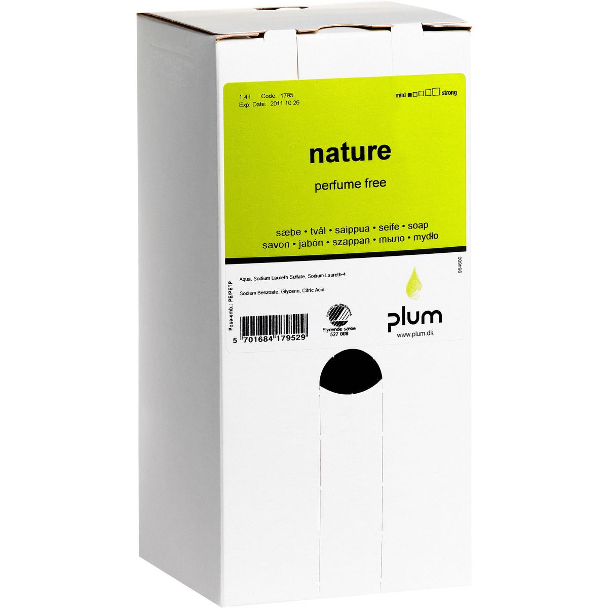 Plum Nature håndsæbe refill 1,4 ltr