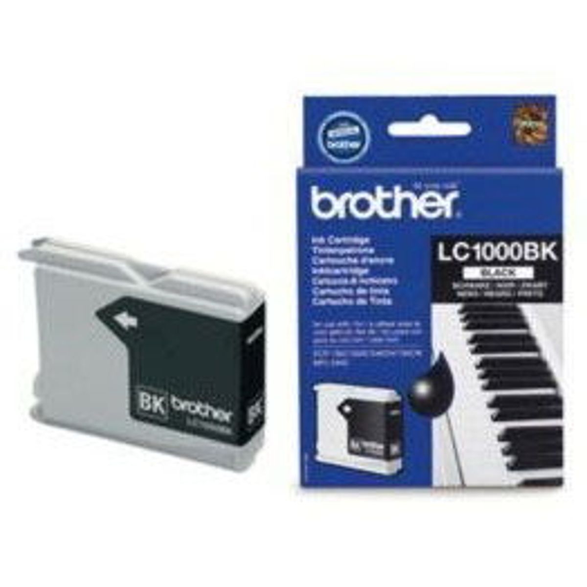 Brother LC1000BK Sort Blækpatron, 500 sider