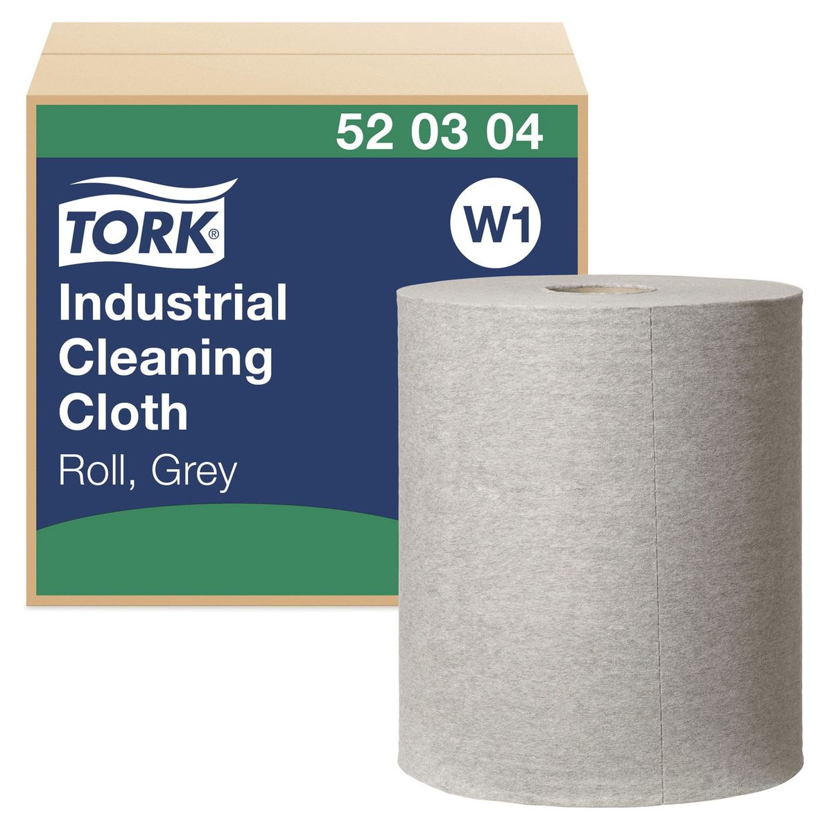 Tork 520304 Industri W1 1lags aftørringsklud grå