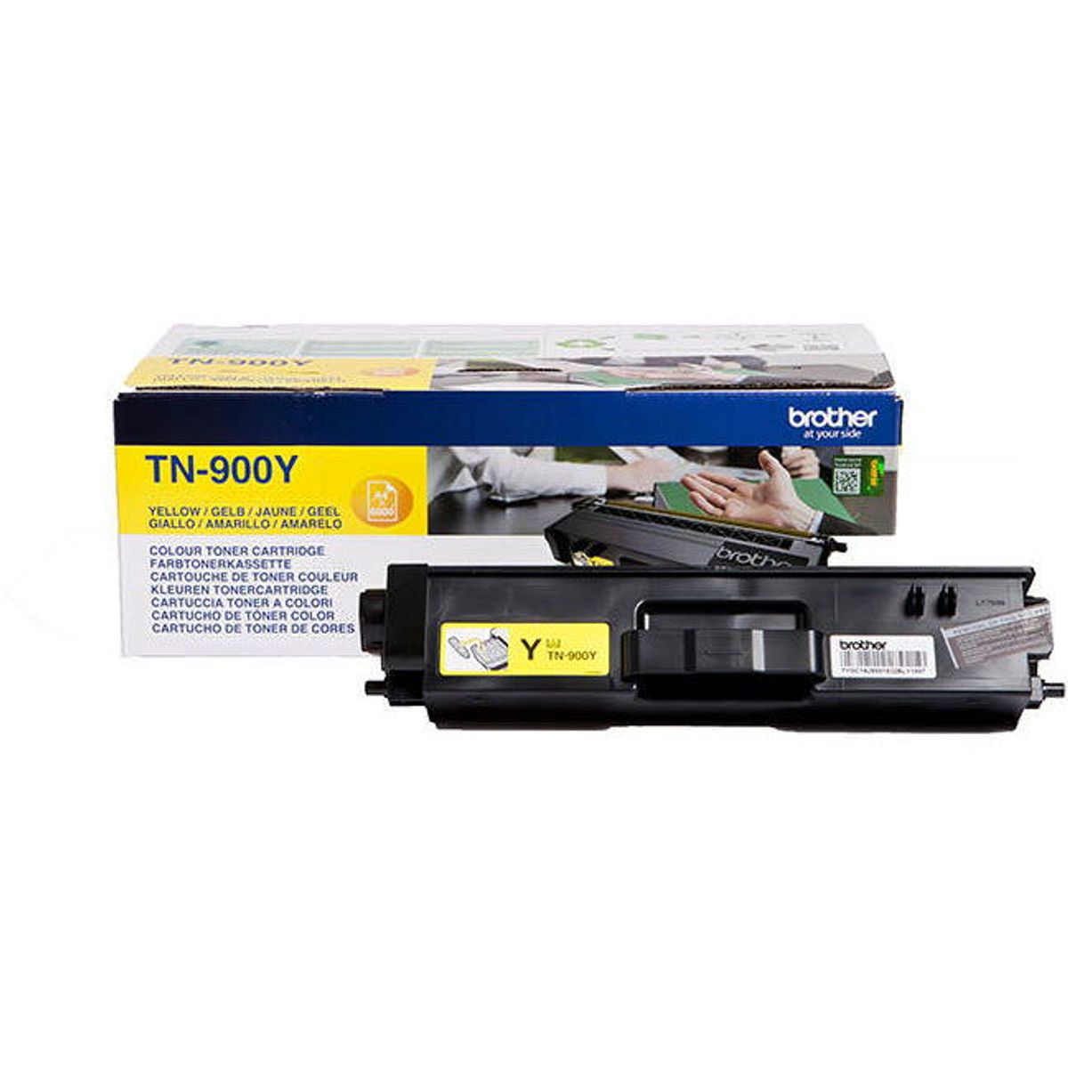 Brother TN900Y Gul Lasertoner, 6000 sider