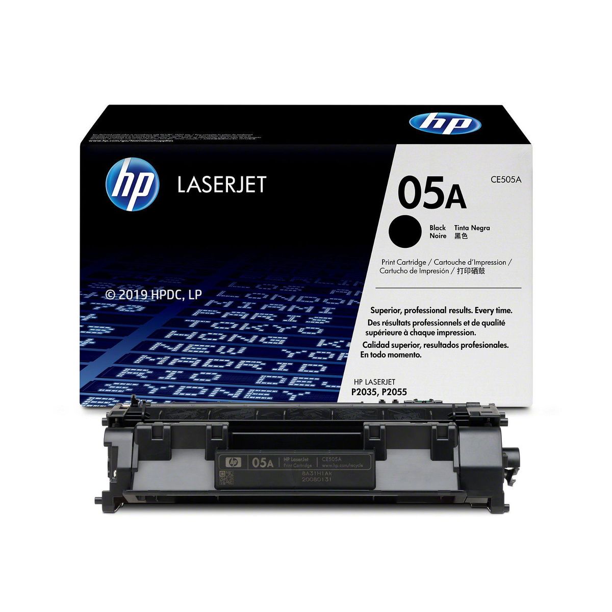 HP 05A CE505D Sort Lasertoner, 2 x 2.300 sider