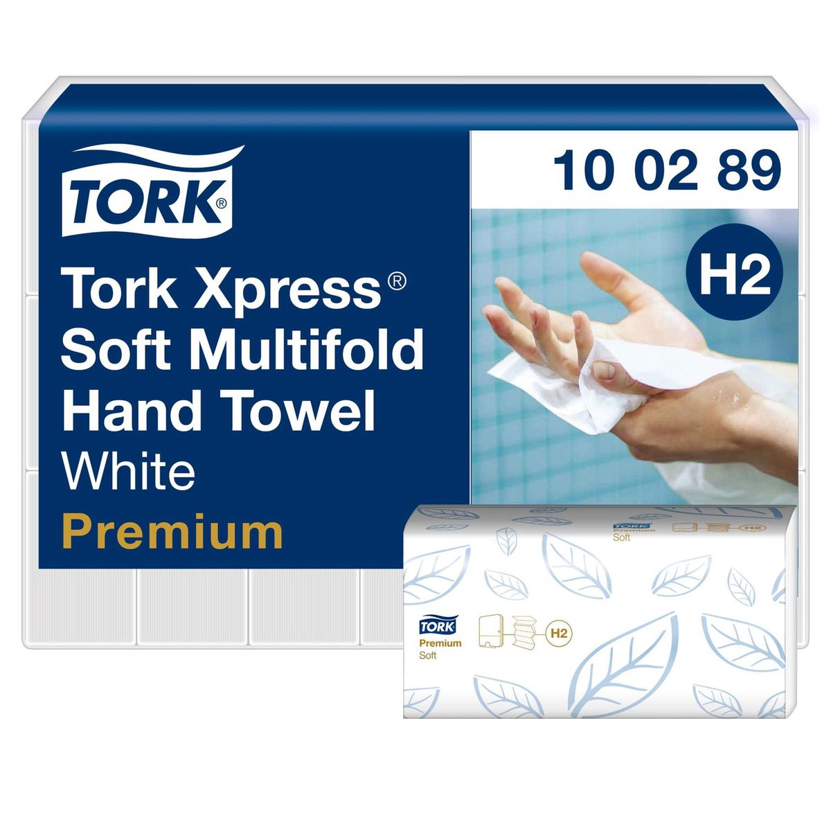 Tork 100289 Xpress Soft håndklædeark H2 hvid 21x150ark