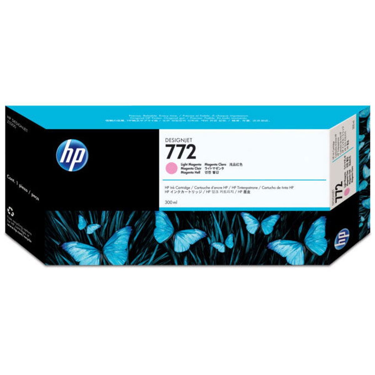 HP 772 CN631A Lys Magenta Blækpatron, 300 ml