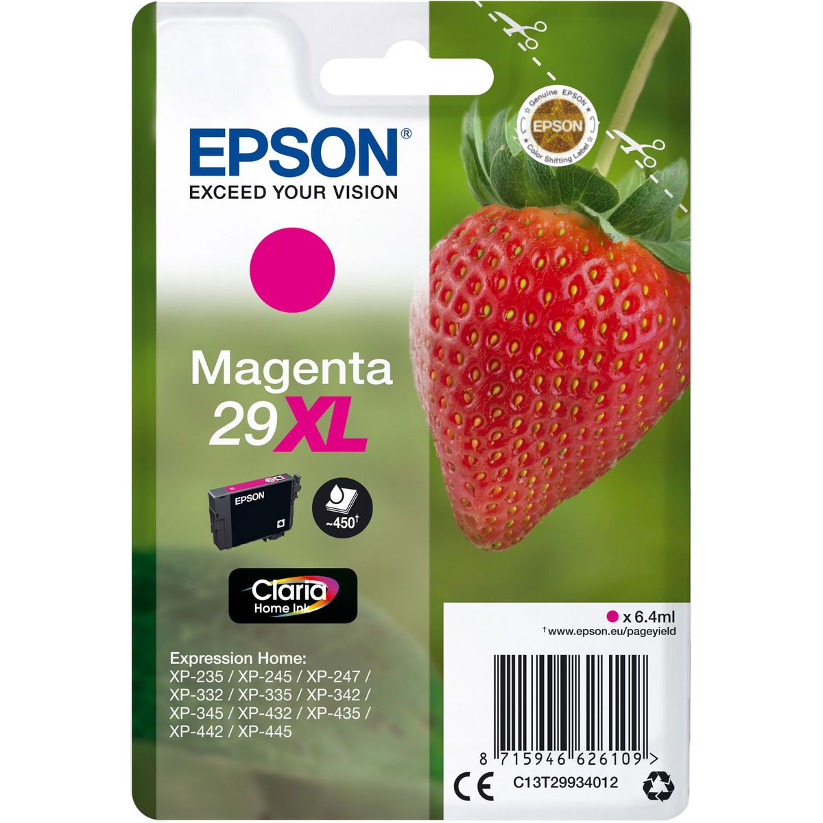 Epson 29XL blækpatron magenta