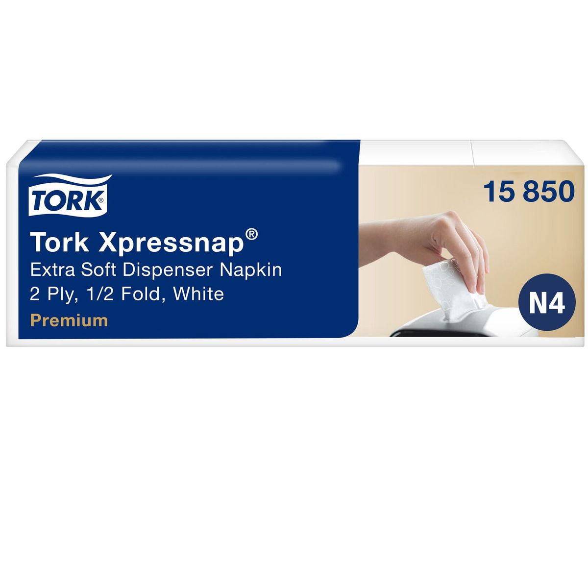 Tork 15850 Xpressnap Extra Soft servietter N4 hvid 1000stk