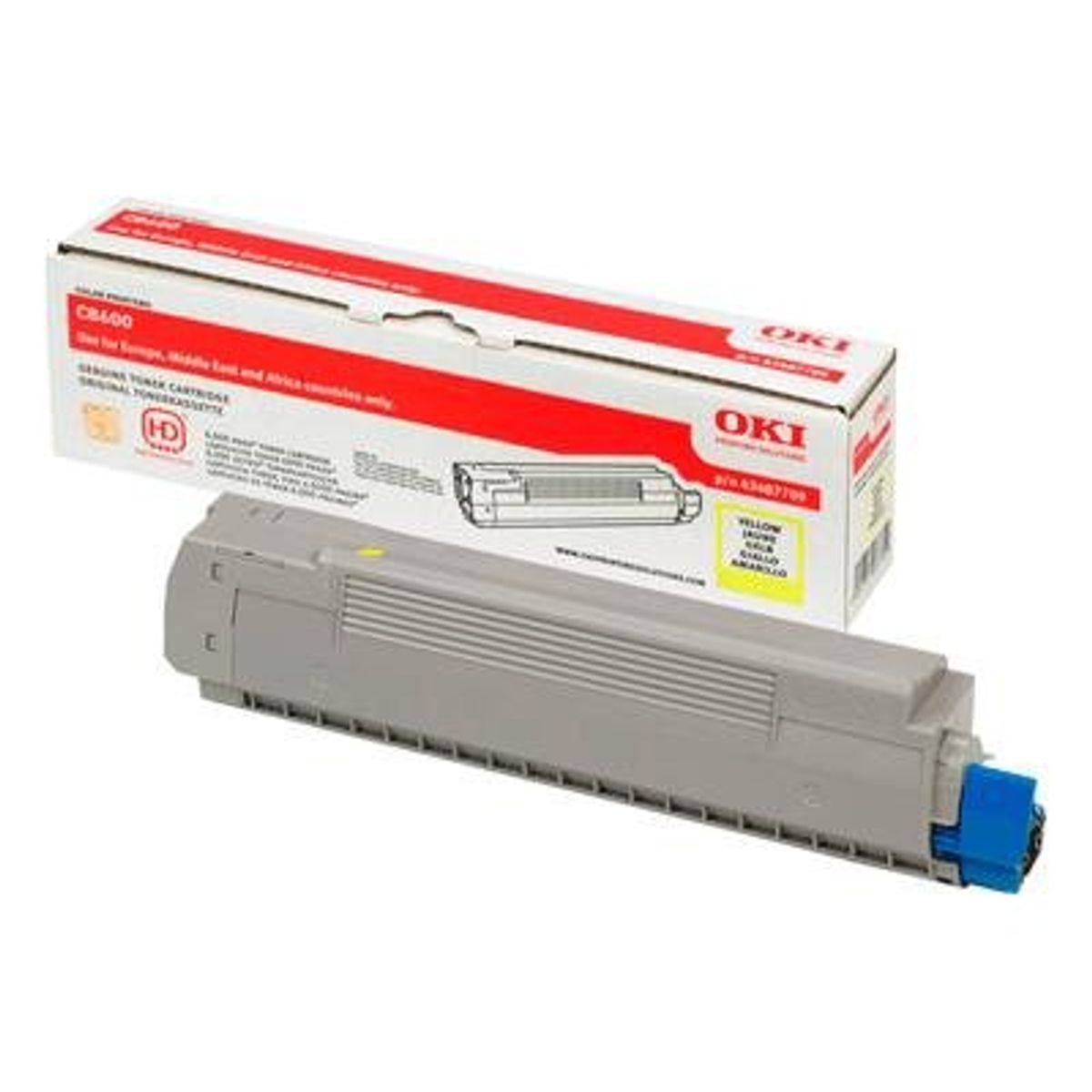 OKI 43487711 Cyan Lasertoner, 6.000 sider