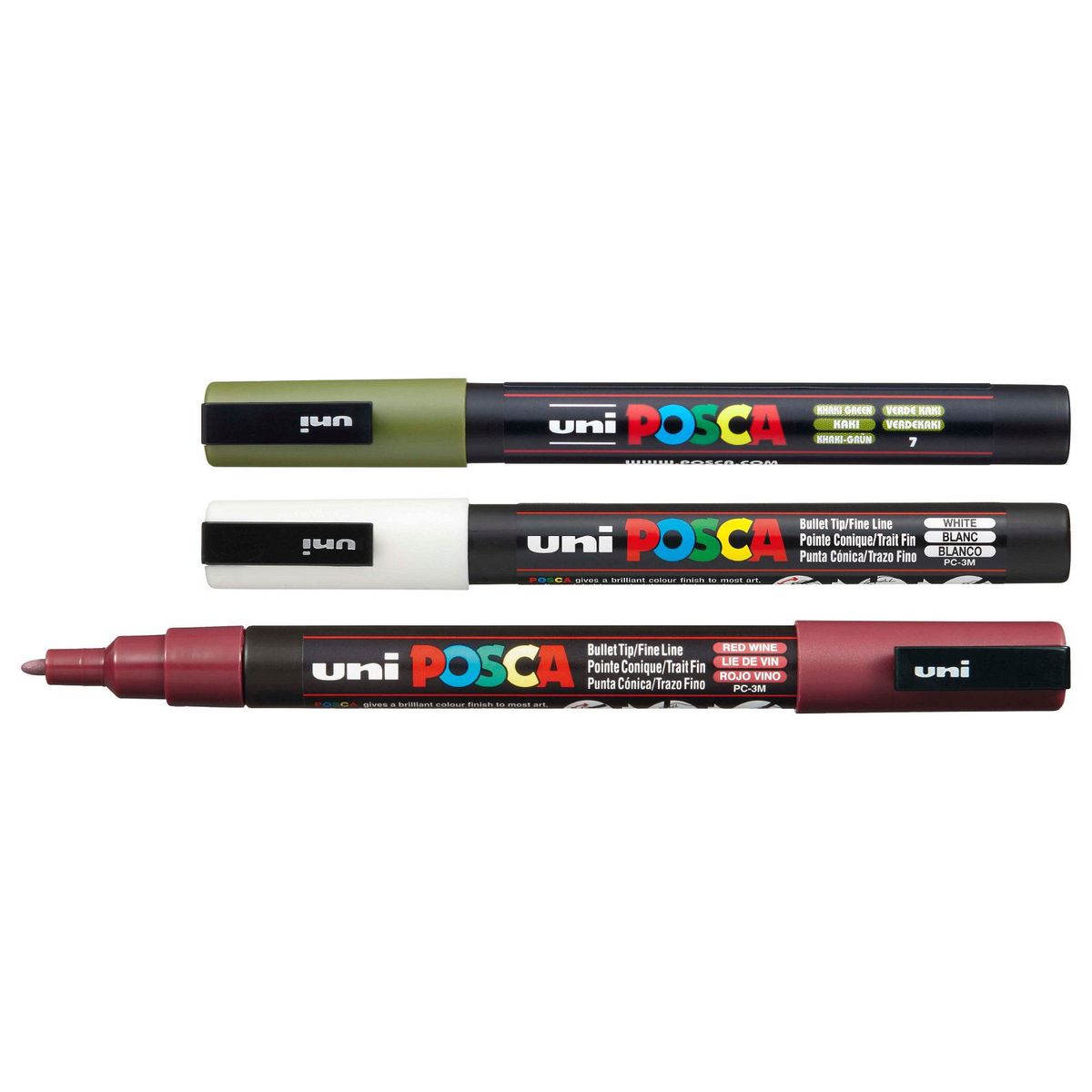 Uni Posca 3M marker 1,3mm hvid