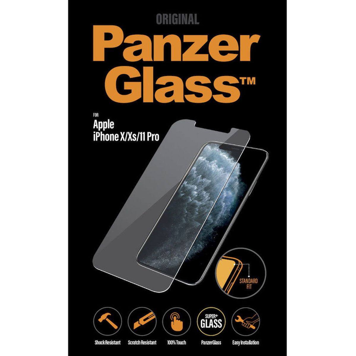 PanzerGlass beskyttelsesglas iPhone X/XS/11 Pro