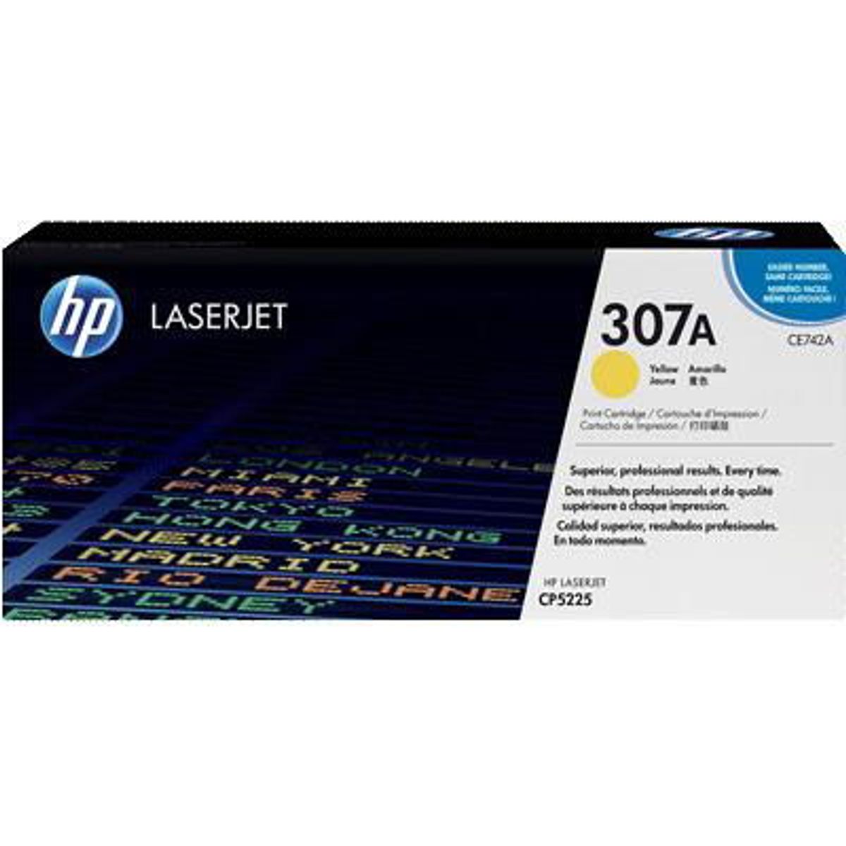 HP 307A CE742A Gul Lasertoner, 7.300 sider