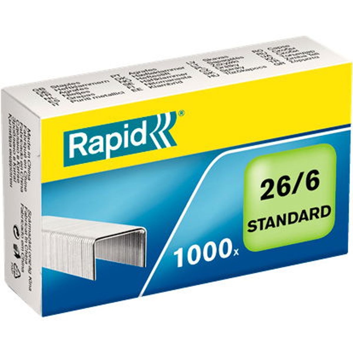 Rapid Standard 26/6 1000 stk. hæfteklammer