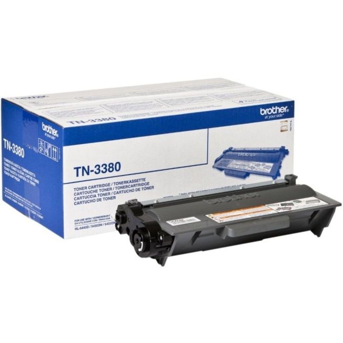 Brother TN-3380 Sort Lasertoner, 8.000 sider