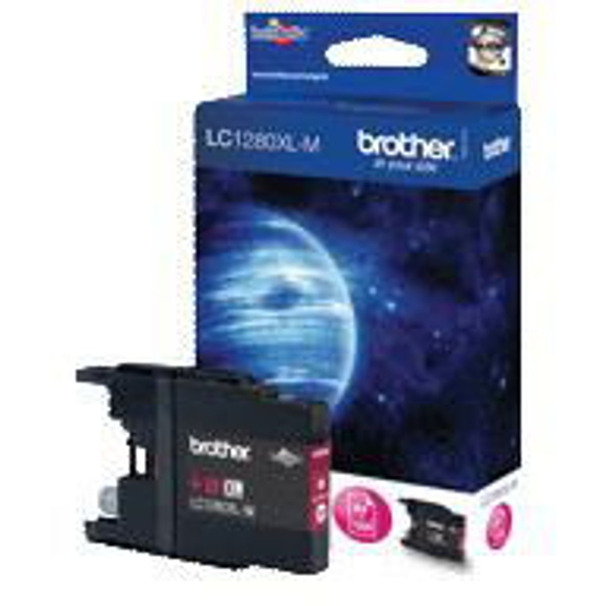 Brother LC1280XLM Magenta Blækpatron, 1.200 sider