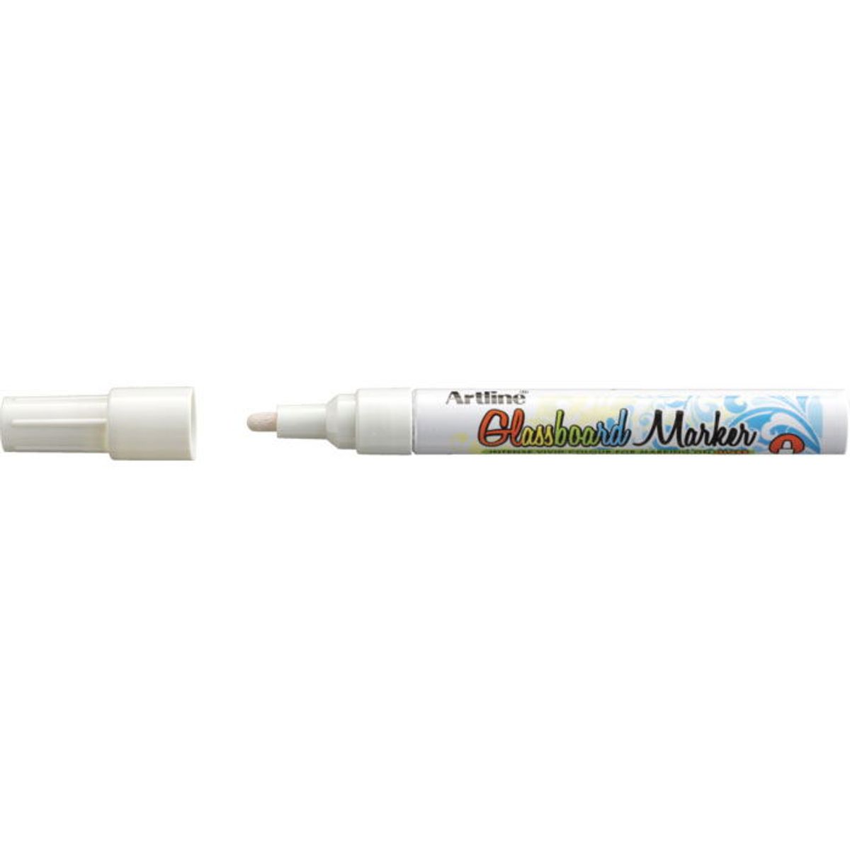 Artline EPG-4 glastavlemarker 2,0mm hvid