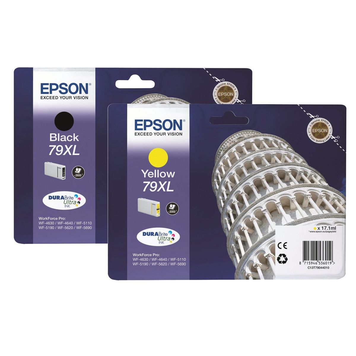 Epson 79XL C13T79044010 Gul Blækpatron, 2.000 sider