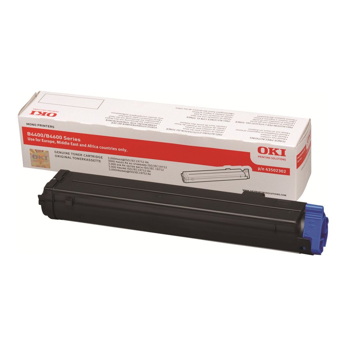 OKI 43502302 Sort Lasertoner, 3.000 sider