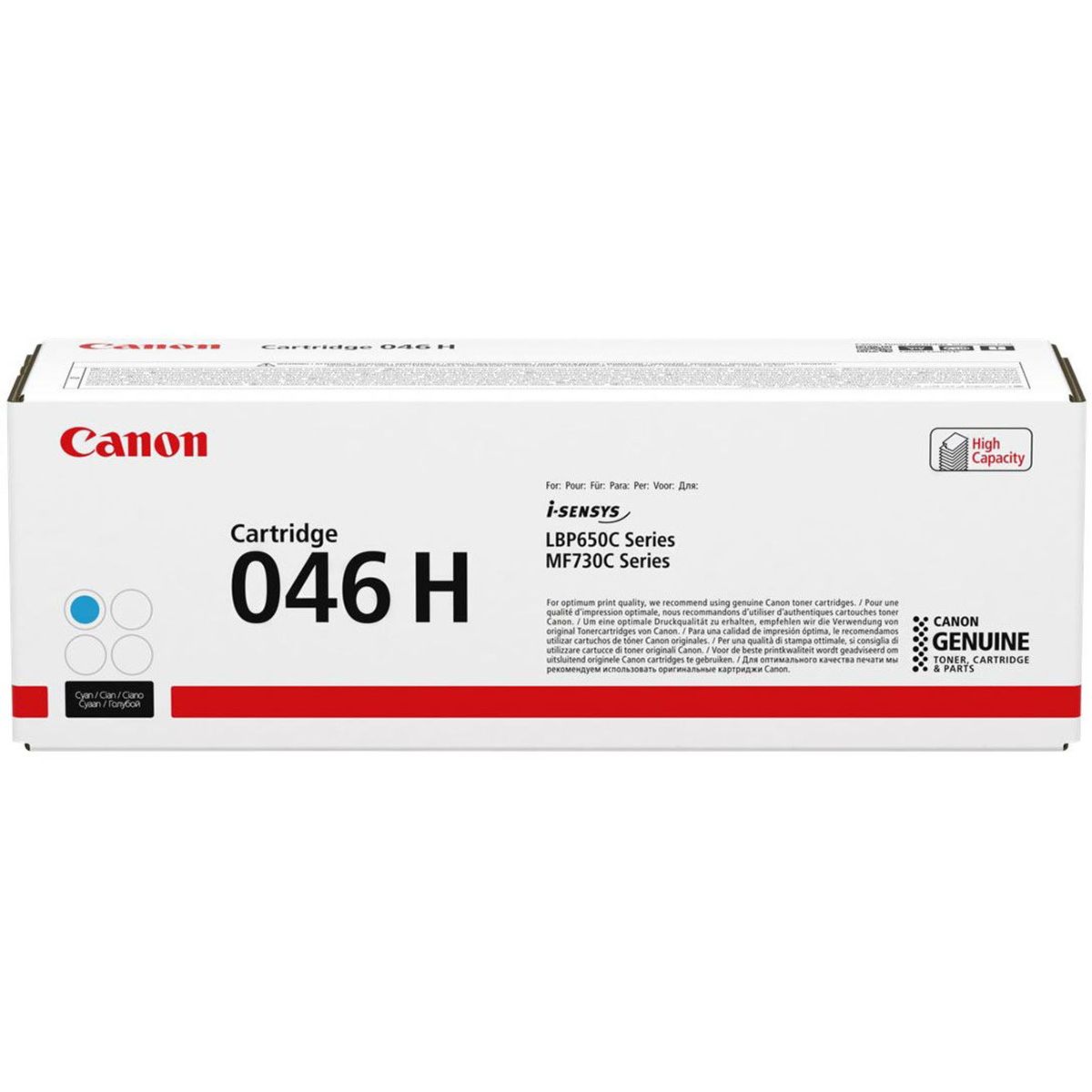 Canon CRG-046HC 1253C002 Cyan Lasertoner, 5.000 sider