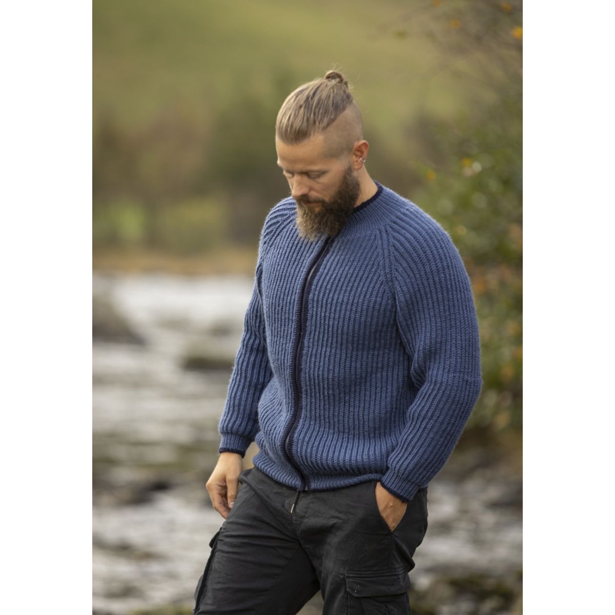 "Brekki" Cardigan - Viking Design 2336-15 Kit - XS-XXL - Viking Eco Highland Wool, fra Viking