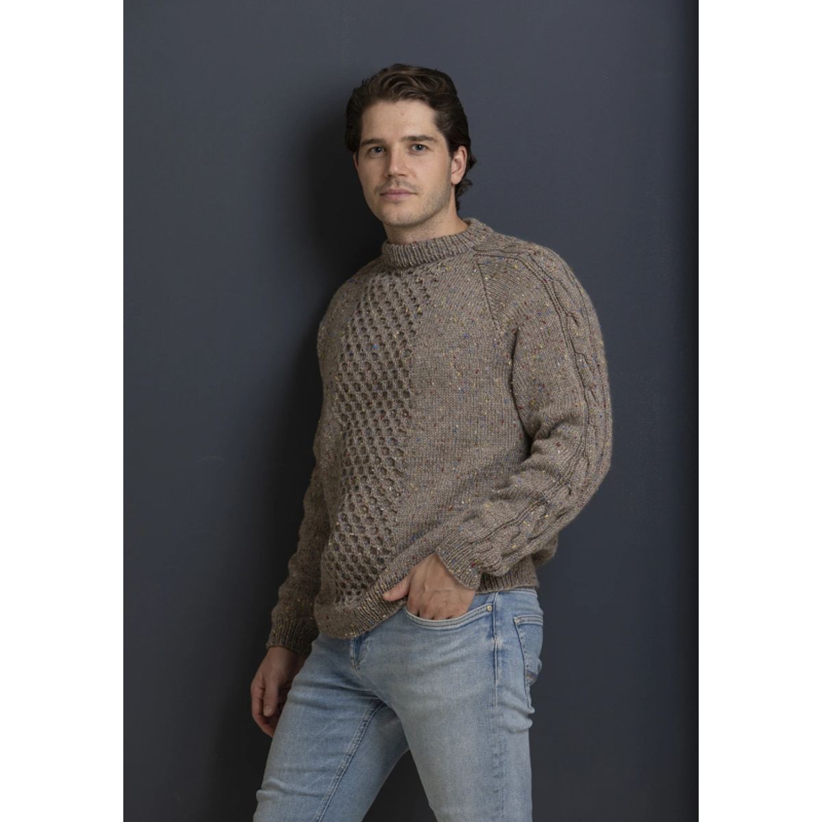 "Haust" Genser - Viking Design 2338-4 Kit - XS-XXXL - Viking Eco Highland Wool, fra Viking