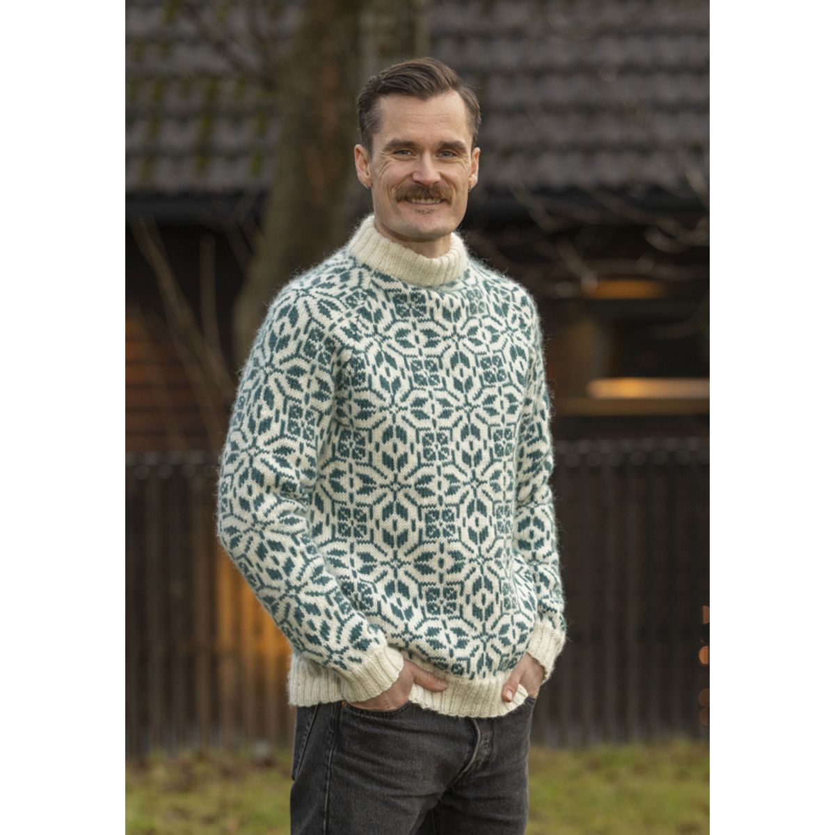 "Filippa" genser med raglan - Viking Design 2501-8 Kit - XS-XXL - Viking Wool, fra Viking