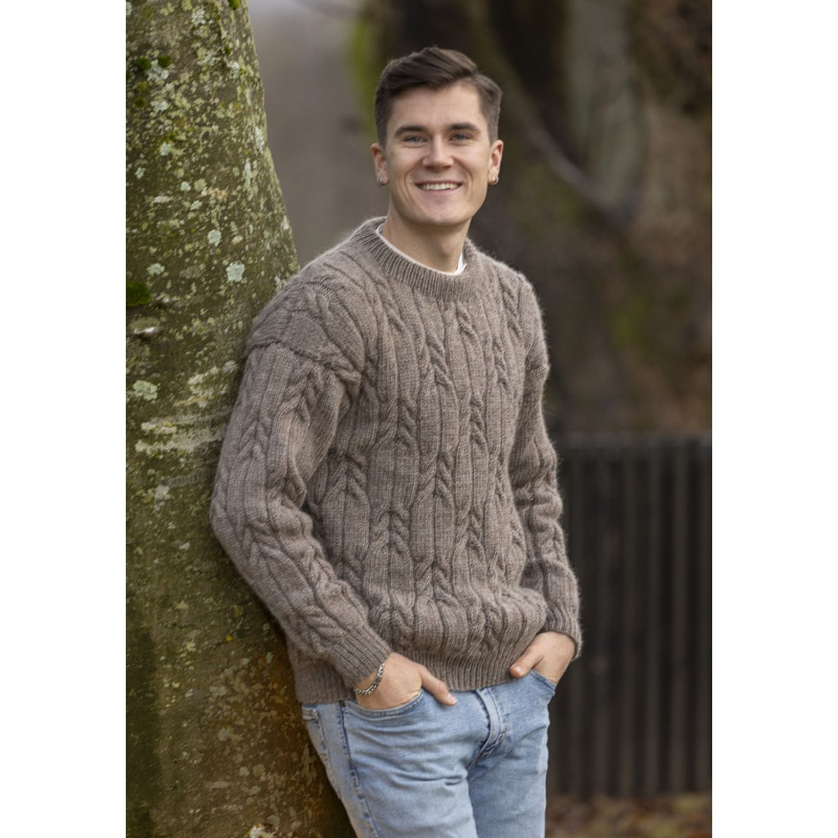 "Eden" genser- Viking Design 2502-1 Kit - S-XL - Viking Wool, fra Viking