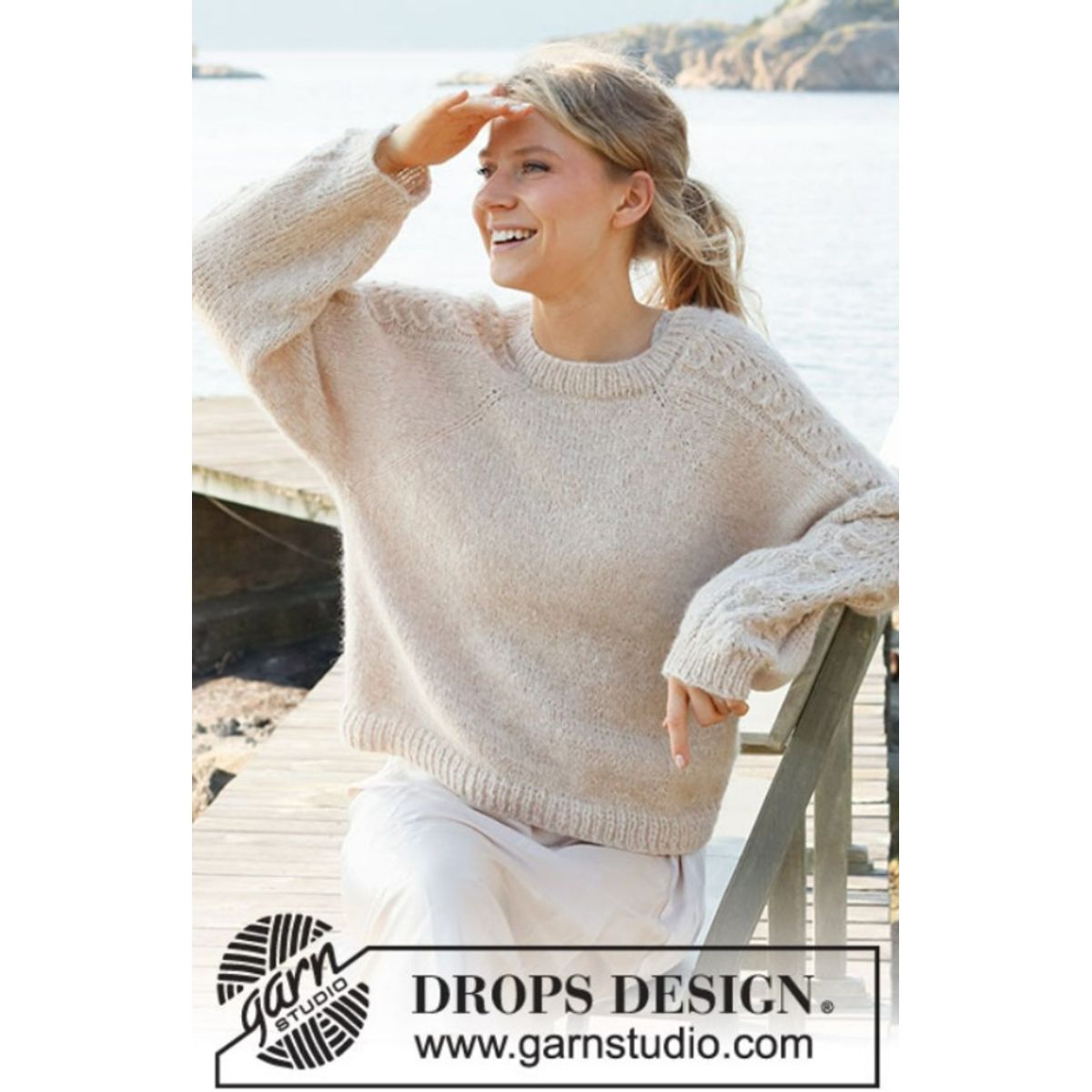 221-3 Bronze Summer Sweater by DROPS Design, fra Viking