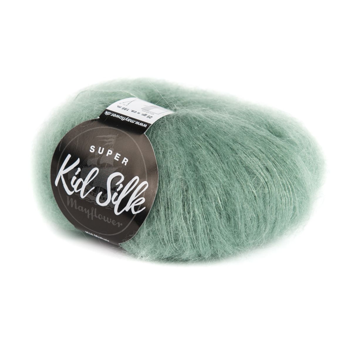 Mayflower Super Kid Silk - Mørk Aquamarine 10, Mohair/Silk, fra Mayflower