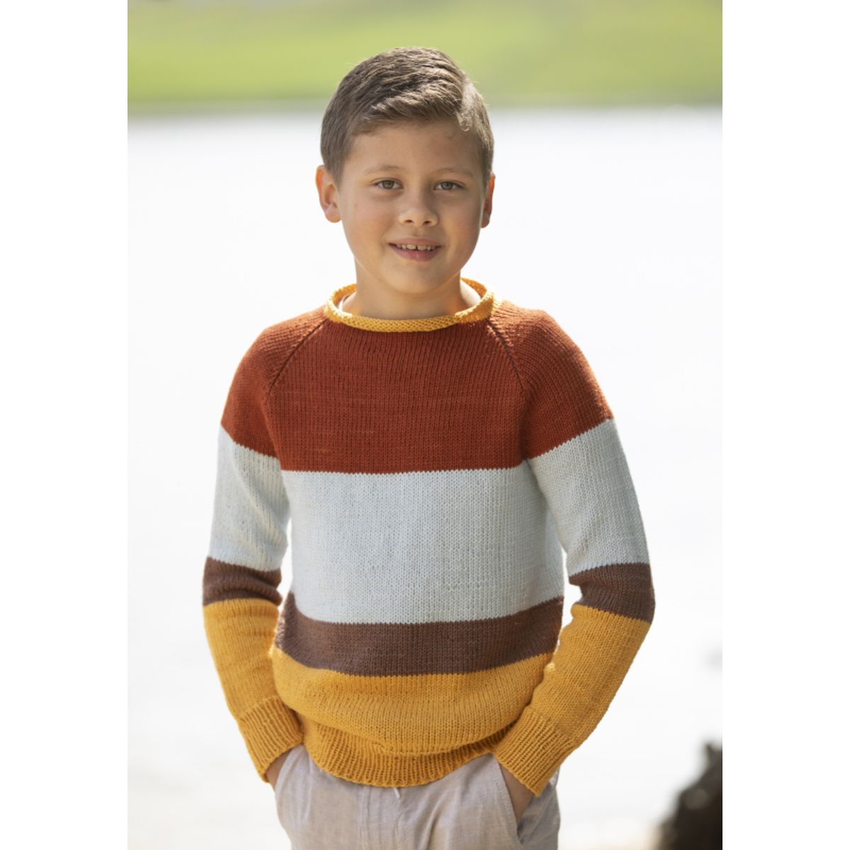 "Mikkel" Genser - Viking Design 2019-8 Kit - 2-12 År - Viking Bamboo, fra Viking