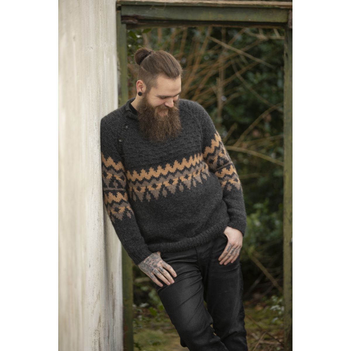 "Give" Genser - Viking Design 2107-3 Kit - XS-XXXL - Viking Alpaca Bris, fra Viking