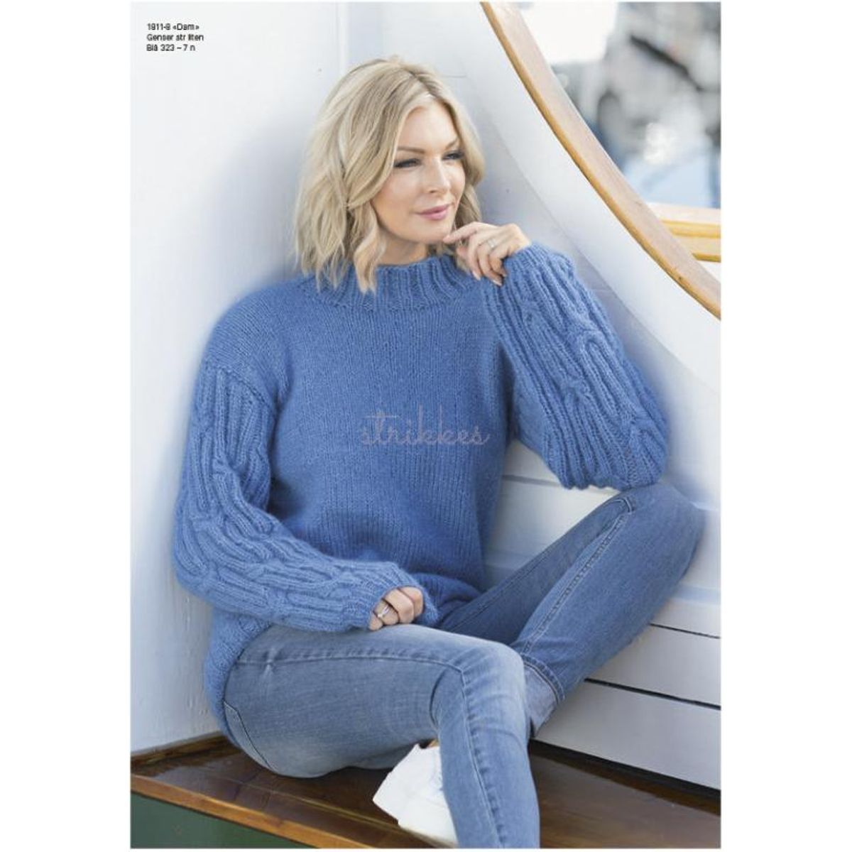 "Dam" Genser - Viking Design 1811-8 Kit - XS-XXL - Viking Alpaca Bris, fra Viking