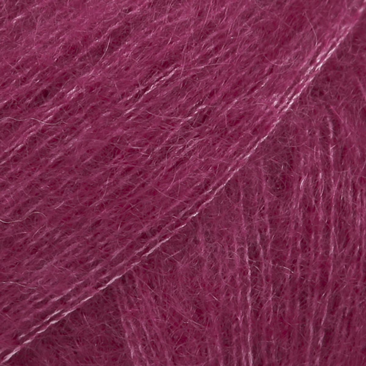 DROPS Kid-Silk Unicolor 17 Mørk Rosa, Mohair, fra DROPS Design