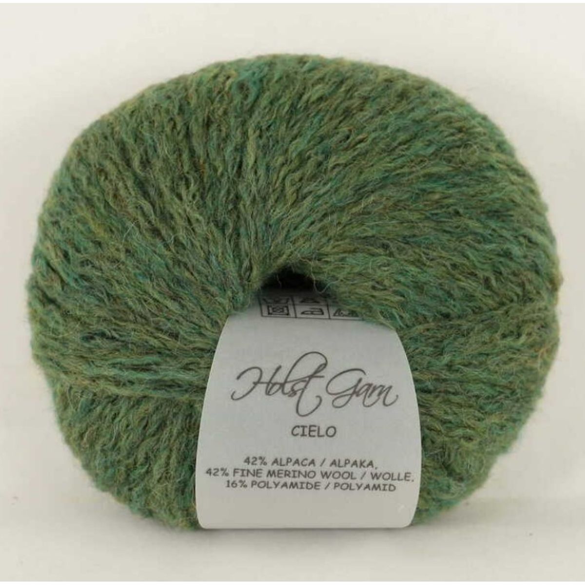 Holst Garn Cielo - 14 Camouflage, 42% Baby Alpaca/42% Superfine Merino/16% Polyamid, fra Holst Garn