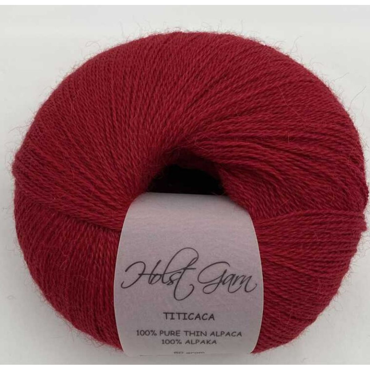 Holst Garn Titicaca - 31 Carmine, 100% Tynd Alpaca, fra Holst Garn