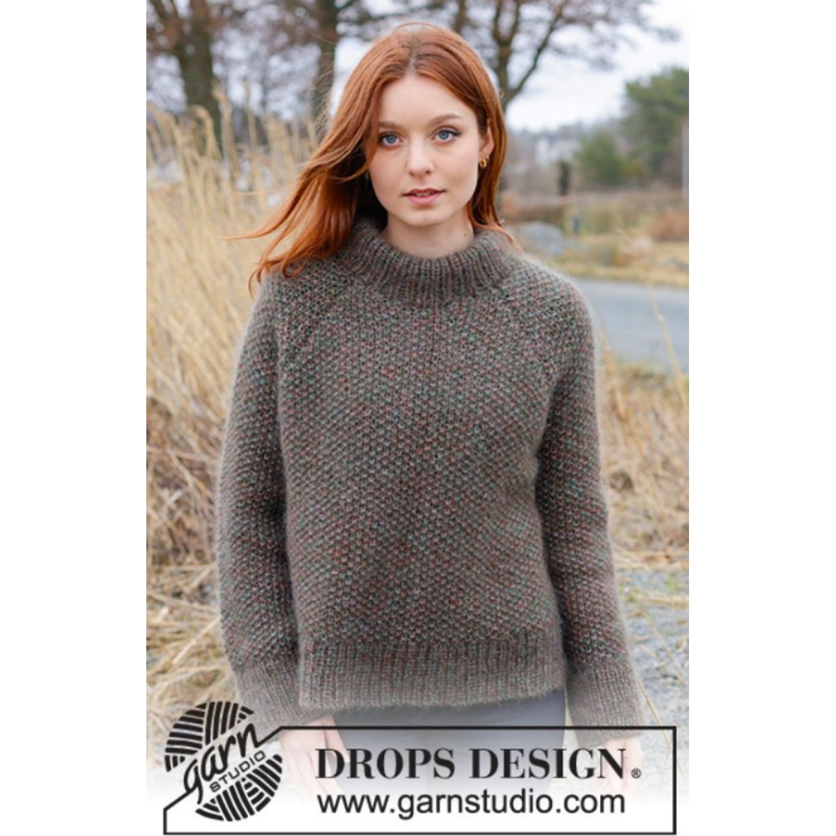 244-4 Forest Trails Sweaterby DROPS Design, fra Viking