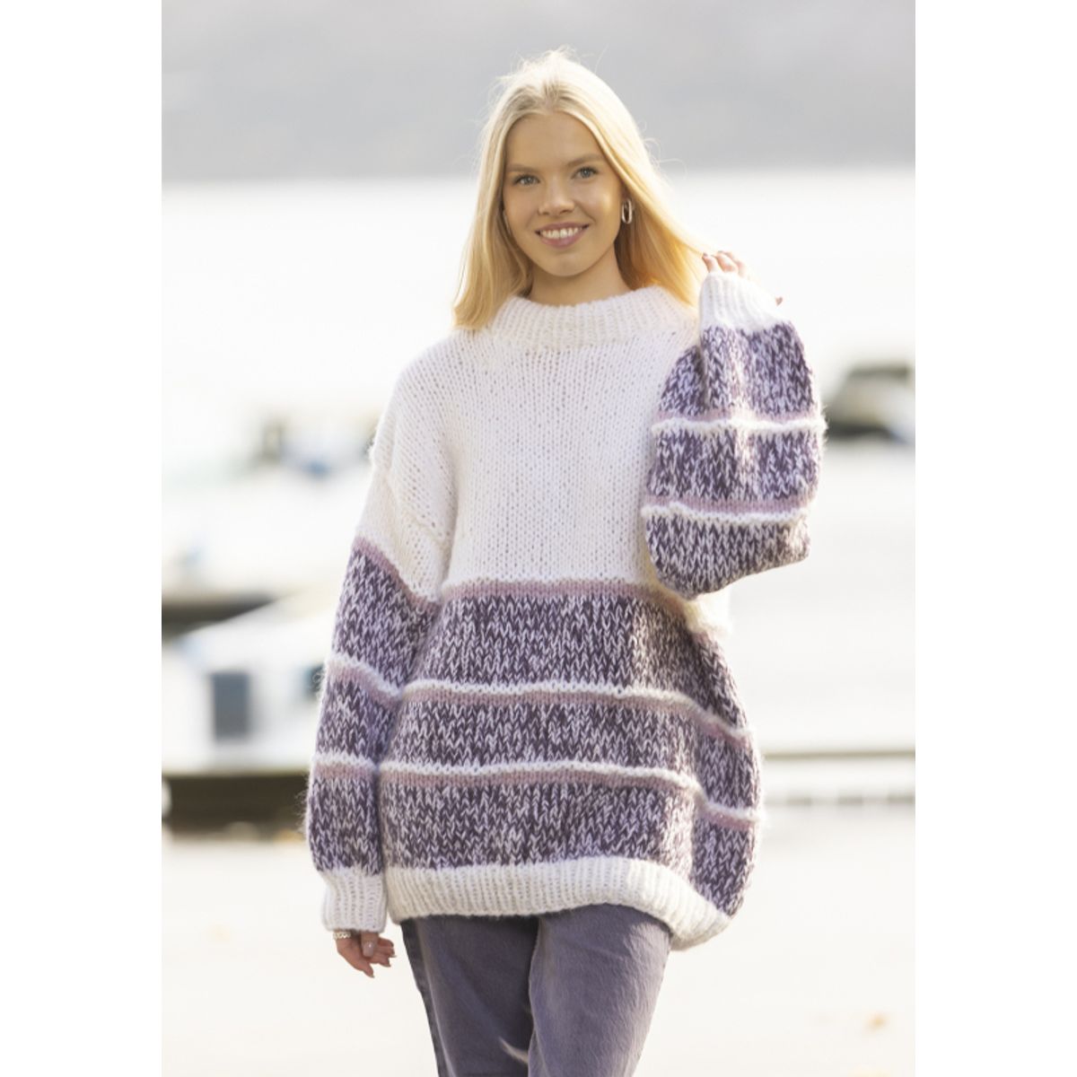 "Utsi" Genser- Viking Design 2237-8 Kit - XS-XXL - Viking Alpaca Bris, fra Viking