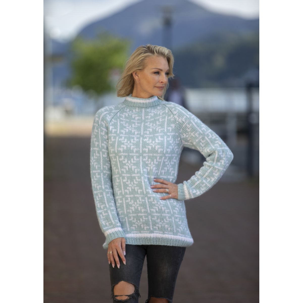 "Faith" Genser - Viking Design 2226-6C Kit - XS-XXL - Viking Alpaca Bris, fra Viking