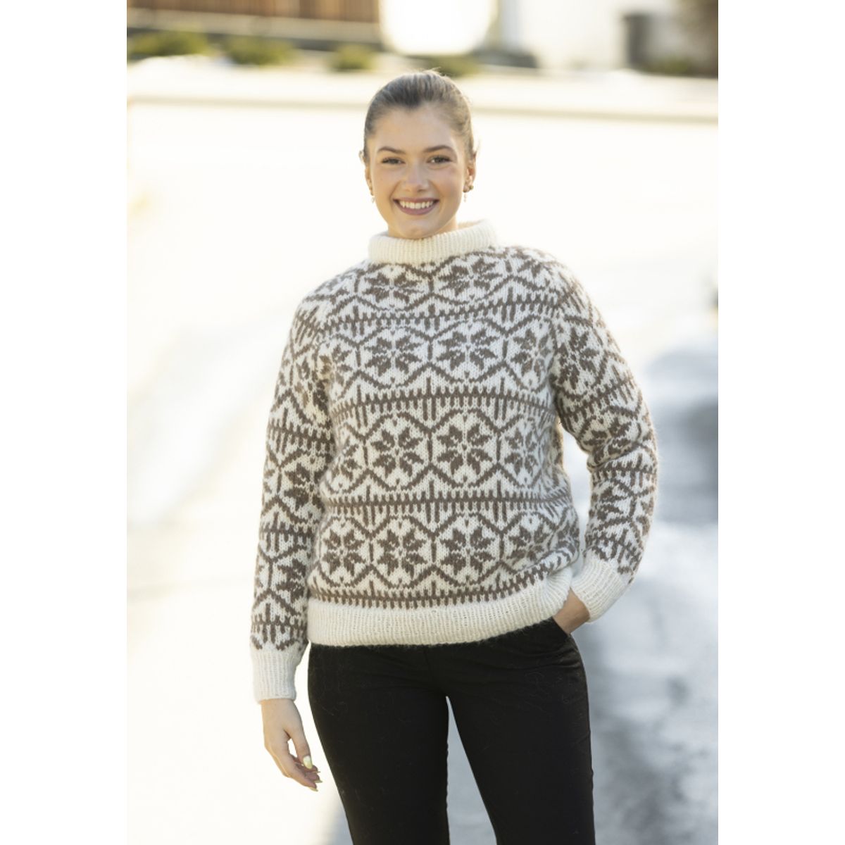 "Park" Genser - Viking Design 2316-7B Kit - XS-XXL - Viking Alpaca Bris, fra Viking