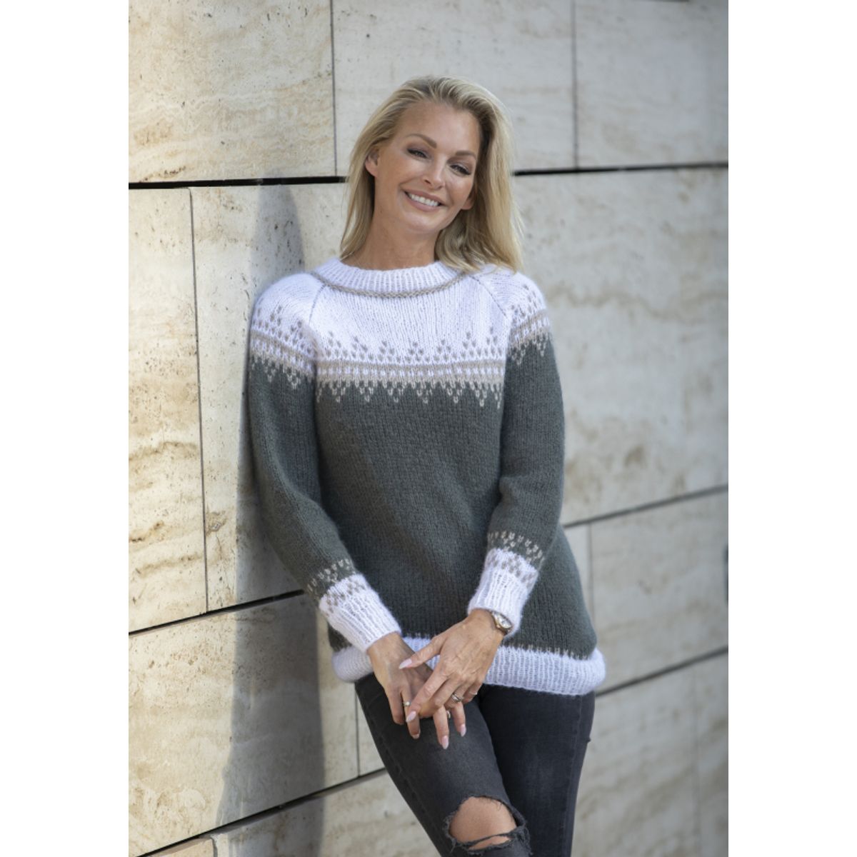 "Ariana" Genser - Viking Design 2226-7 Kit - XS-XXL - Viking Alpaca Bris, fra Viking