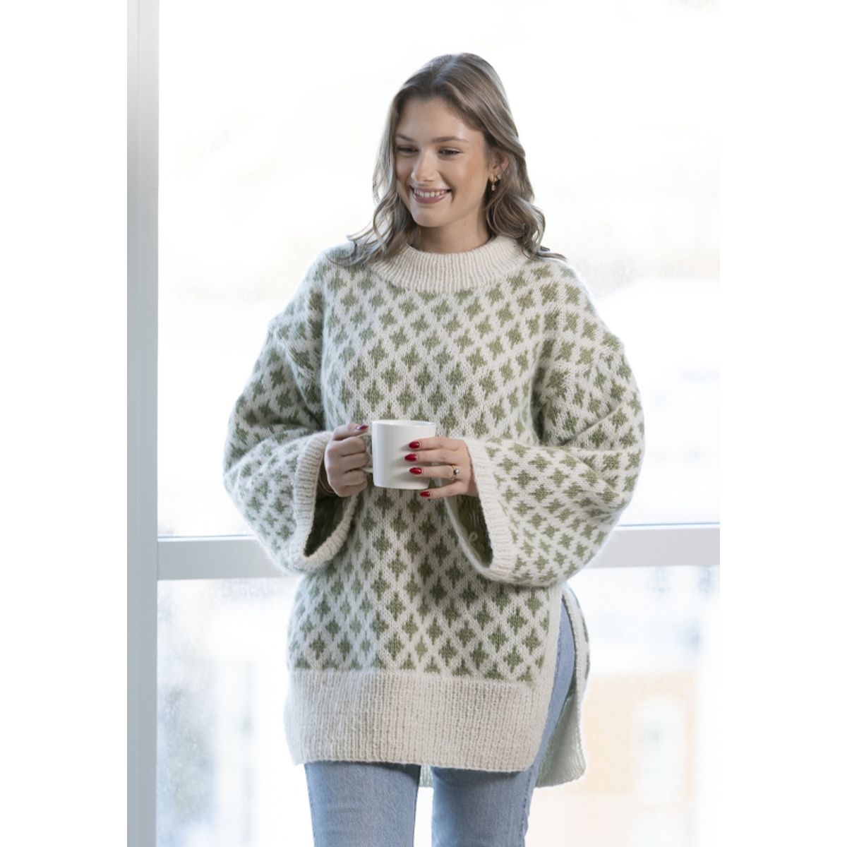 "Mølle" Genser - Viking Design 2305-2 Kit - XS-XL - Viking Alpaca Bris, fra Viking