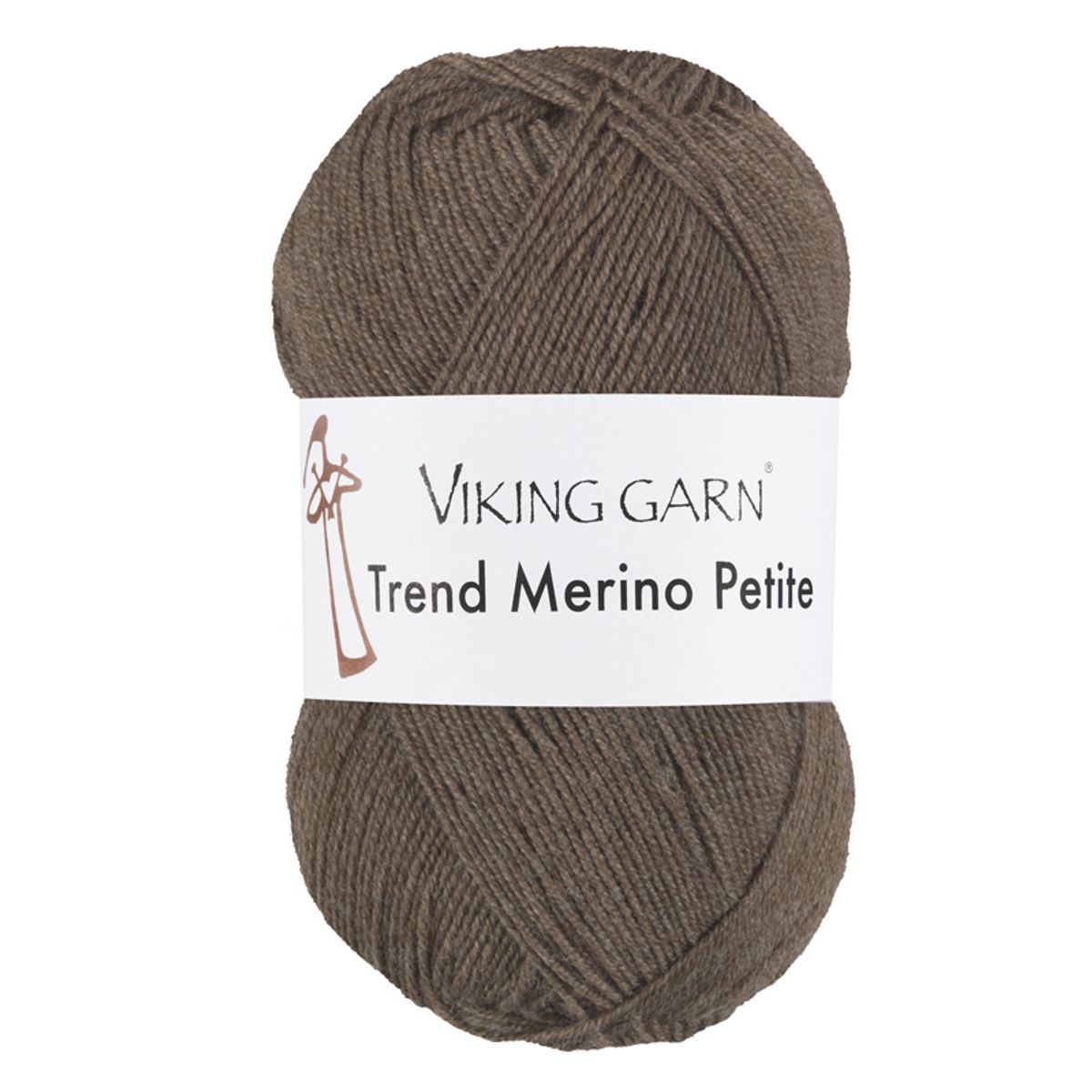 Viking Trend Merino Petite 398 Brunmeleret, Merinould, fra Viking