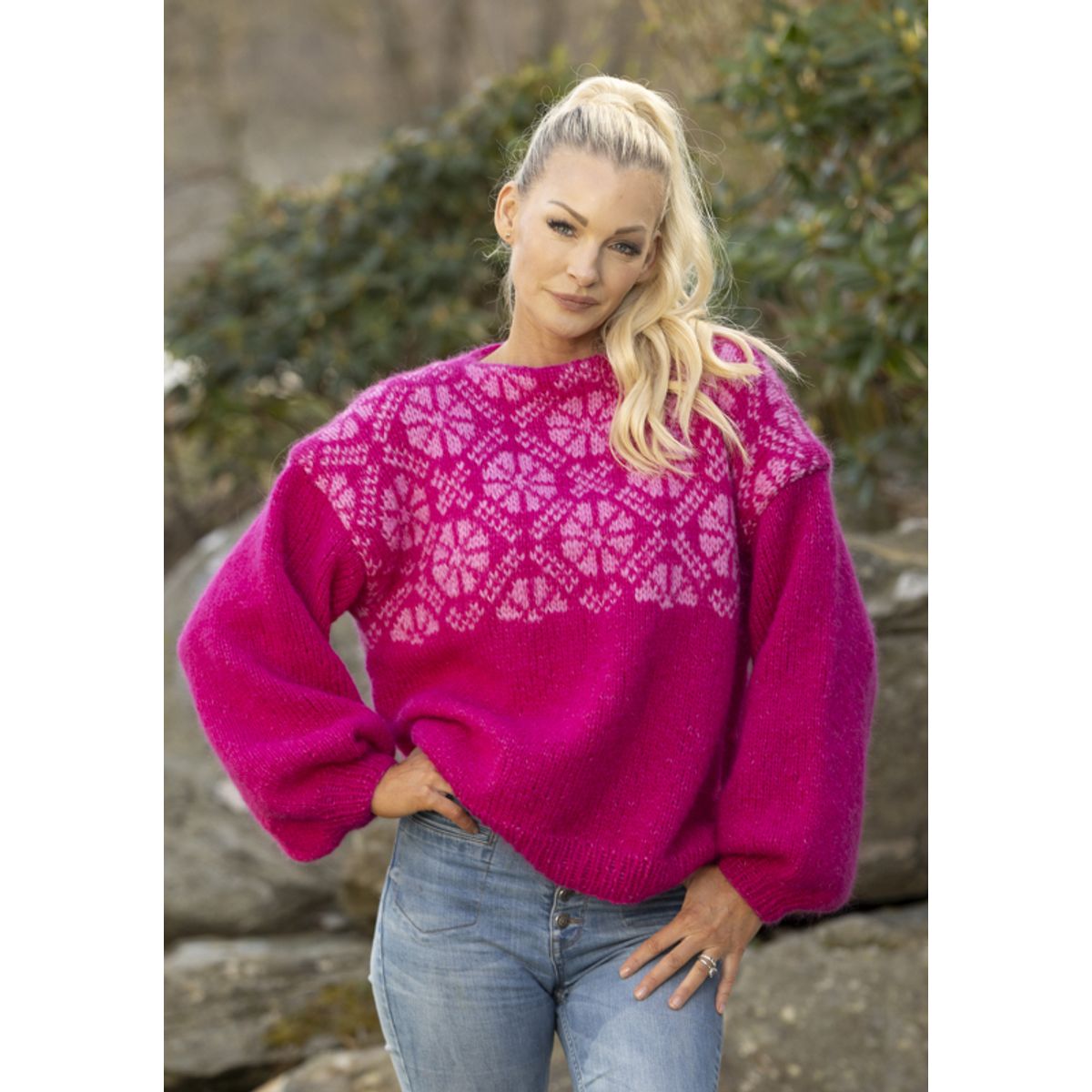 "Cora" Genser - Viking Design 2416-9 Kit - XS-XL - Viking Alpaca Bris, fra Viking