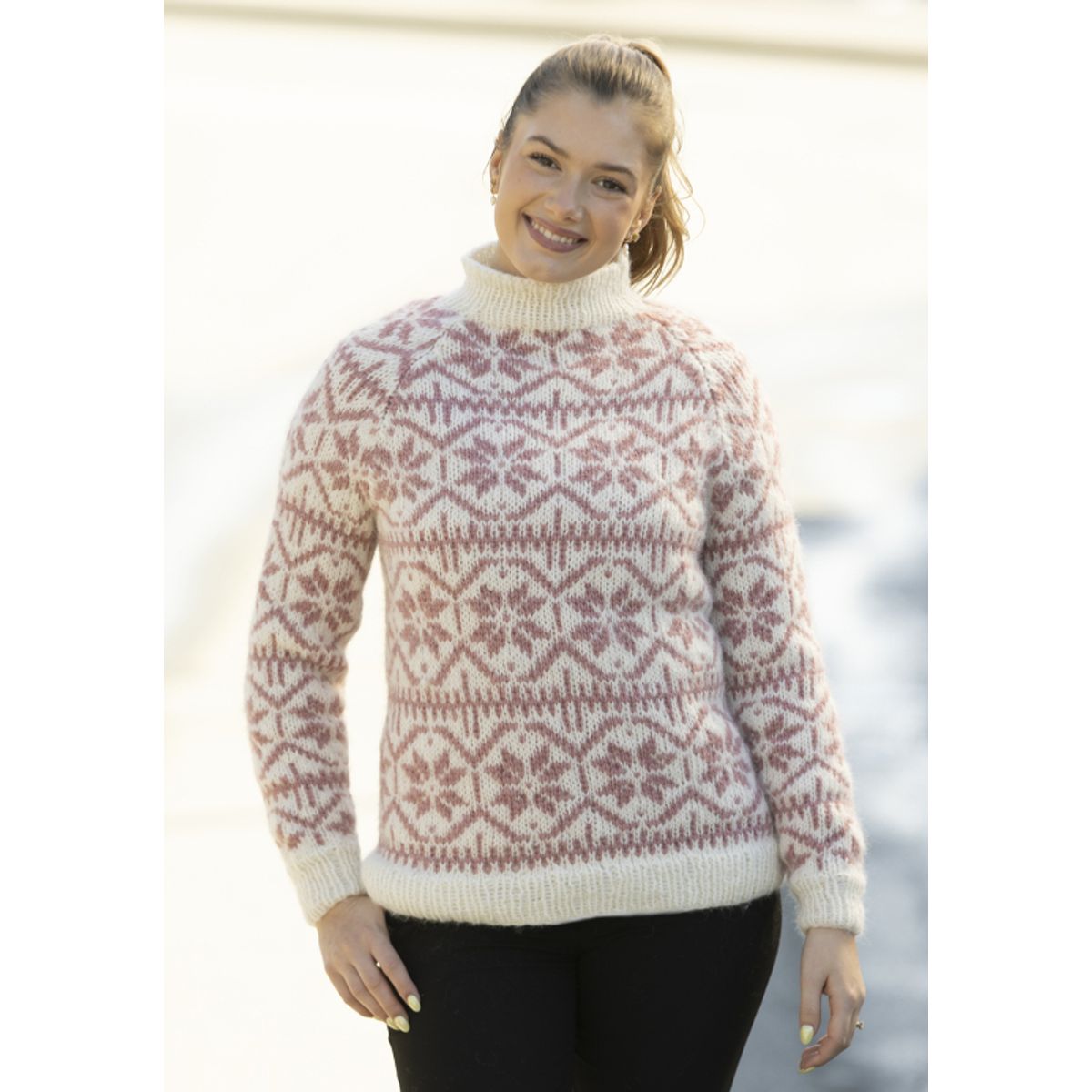 "Park" Genser - Viking Design 2316-7C Kit - XS-XXL - Viking Alpaca Bris, fra Viking